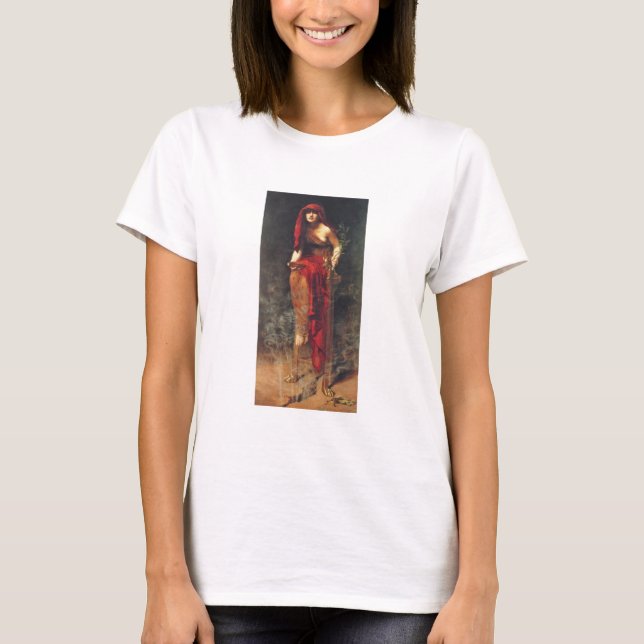 Priestess Delphi Pre-Raphaelite T-Shirt (Framsida)
