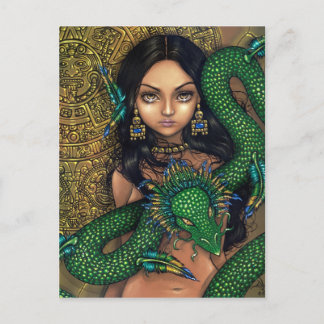 "Priestess of Quetzalcoatl" vykort