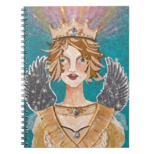 Priestess Paloma Angel Faith Gratid Journal Anteckningsbok