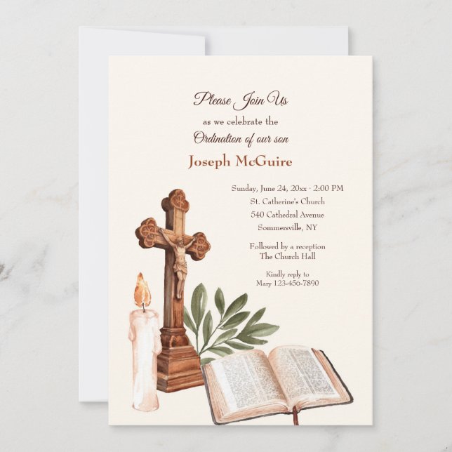 Priesthood Ordination Inbjudningar (Framsida)