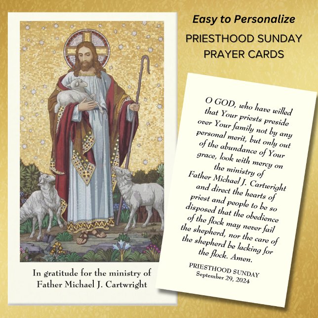 PRIESTHOOD SÖNDAG PERSONLIG PRAYER CARDS PLACERINGSKORT (Skapare uppladdad)