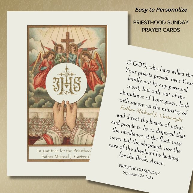 PRIESTHOOD SÖNDAG PERSONLIG PRAYER CARDS PLACERINGSKORT (Skapare uppladdad)