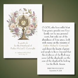 PRIESTHOOD SÖNDAG PERSONLIG PRAYER CARDS PLACERINGSKORT