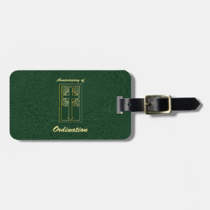 Priestjubileumsfirandet av Ordination Leather-utse Bagagebricka