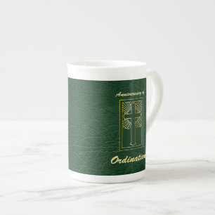 Priestjubileumsfirandet av Ordination Leather-utse Benporslin Mugg