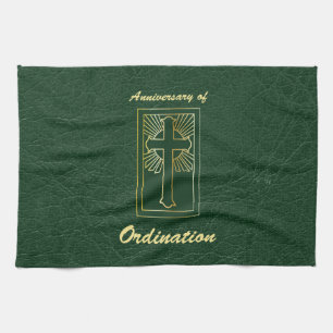 Priestjubileumsfirandet av Ordination Leather-utse Kökshandduk