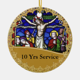 Priestordination 10-årsjubileum julgransprydnad keramik