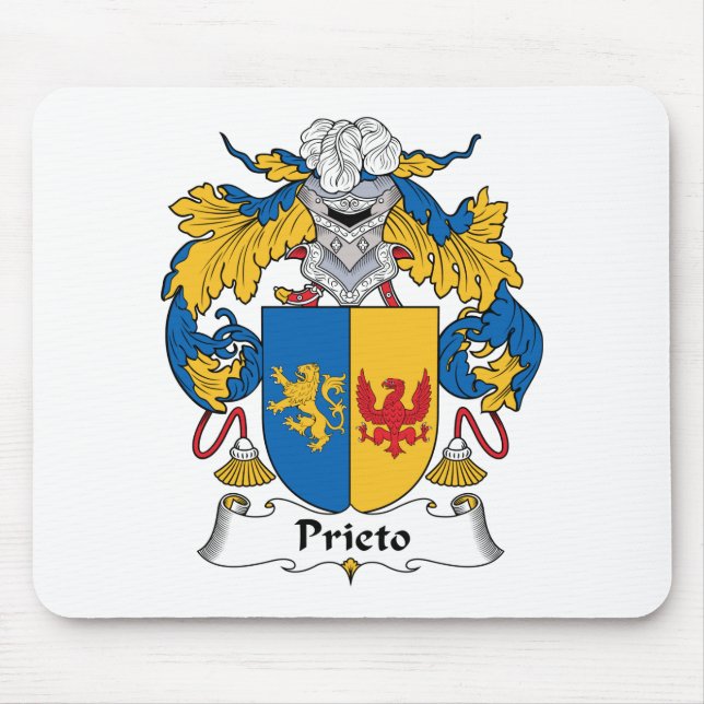 Prieto familjvapensköld musmatta (Framsidan)
