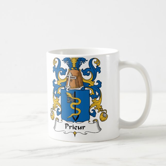 Prieur familjvapensköld kaffemugg (Höger)
