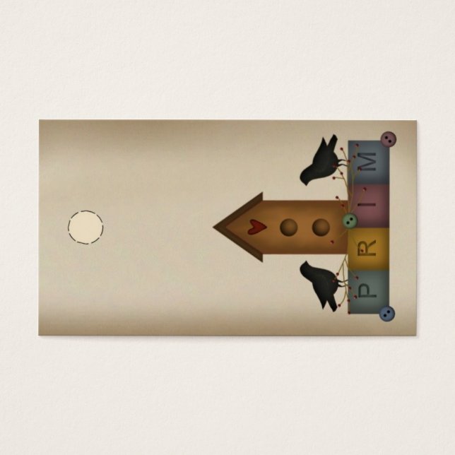 Prim Birdhouse-hängMärkre Visitkort (Framsidan)