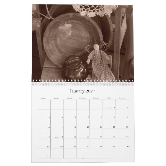 Prim blandningkalender kalender (Jan 2027)