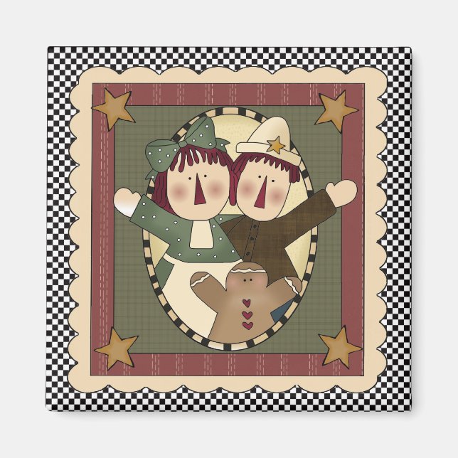 Prim Juli Raggedies Magnet (Framsidan)