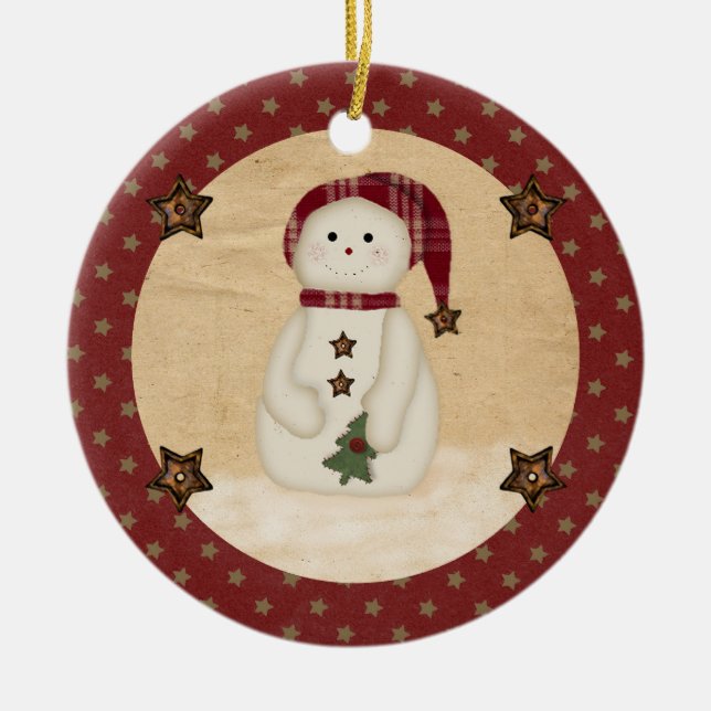 Prim Land Snögubbe Ornament (Framsidan)