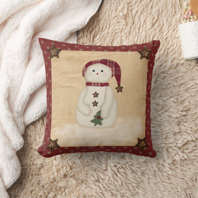 Prim Land Snögubbe Pillow Kudde (Filt)