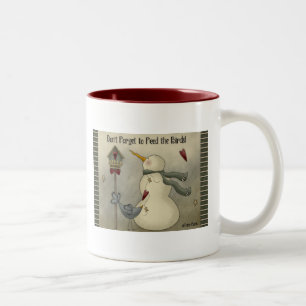 Prim mugg för kaffe för snögubbe för landjulvi