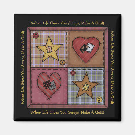 Prim Patchwork Quilters Magnet