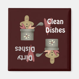 Prim Pots Clean Dirty Dacks Magnet