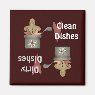 Prim Pots Clean Dirty Dacks Magnet