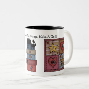 Prim Quilt Patchwork Två-Tonad Mugg