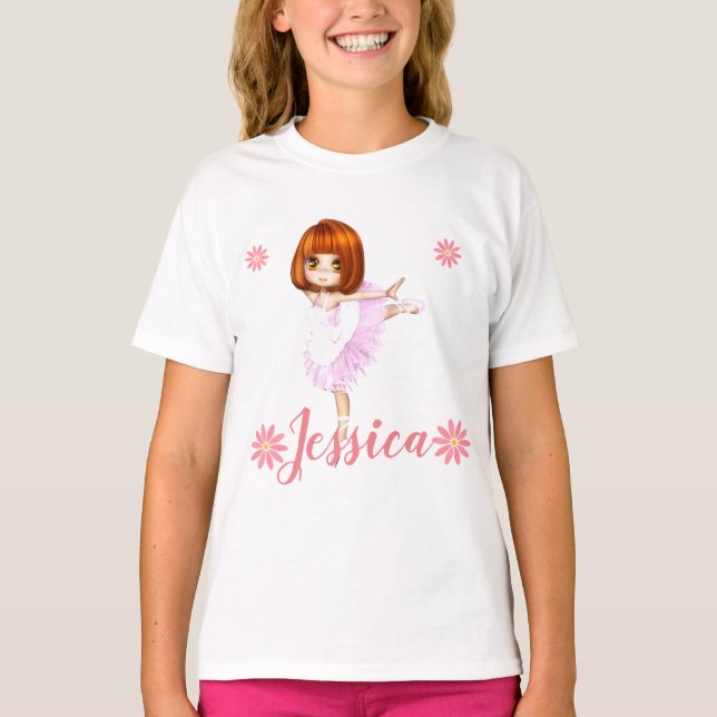 Prima Ballerina Anpassningsbar T Shirt (Framsida)