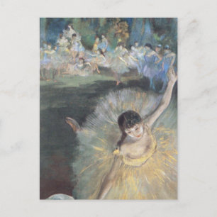 Prima Ballerina bowing på Stage Edgar Degas Vykort