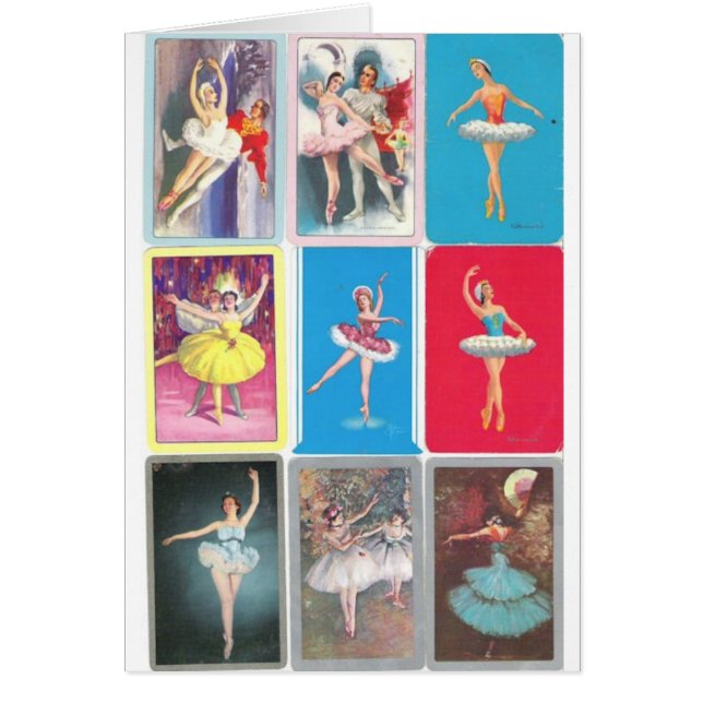 prima ballerina hälsningskort (Framsidan)