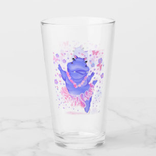 Prima Ballerina Hippo Glass Lycklig Dancer Glaskopp