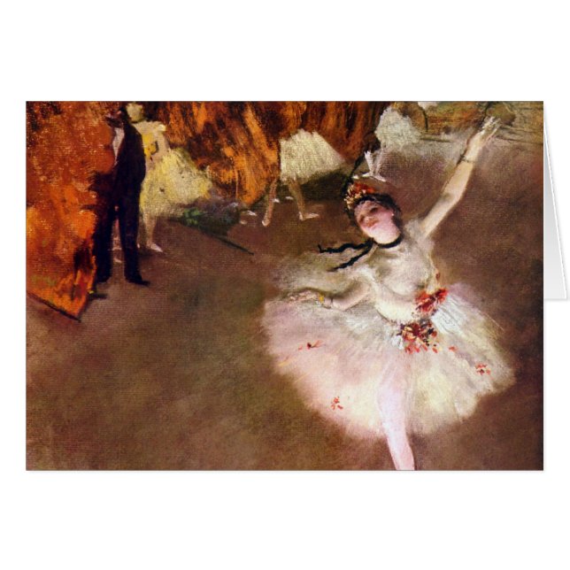 Prima Ballerina, Rosita Mauri av Edgar Degas Hälsningskort (Framsidan Horizontal)