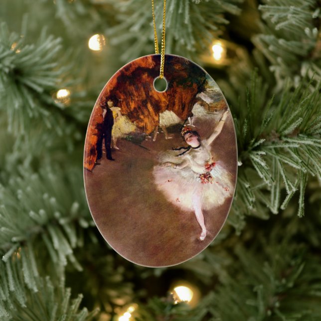 Prima Ballerina, Rosita Mauri av Edgar Degas Julgransprydnad Keramik (Träd)