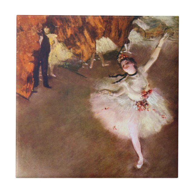 Prima Ballerina, Rosita Mauri av Edgar Degas Kakelplatta (Framsidan)
