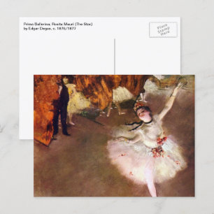Prima Ballerina, Rosita Mauri av Edgar Degas Vykort