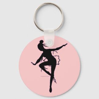 Prima Ballerina Silhouette Keychain Nyckelring