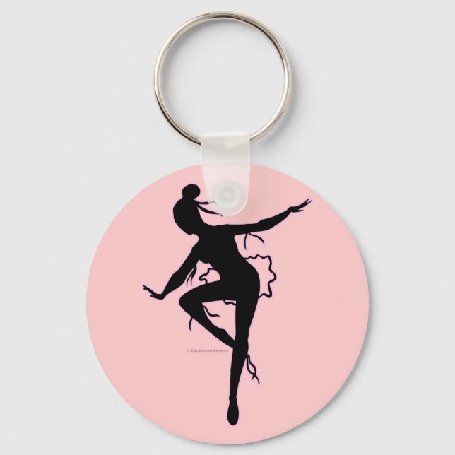 Prima Ballerina Silhouette Keychain Nyckelring (Framsida)