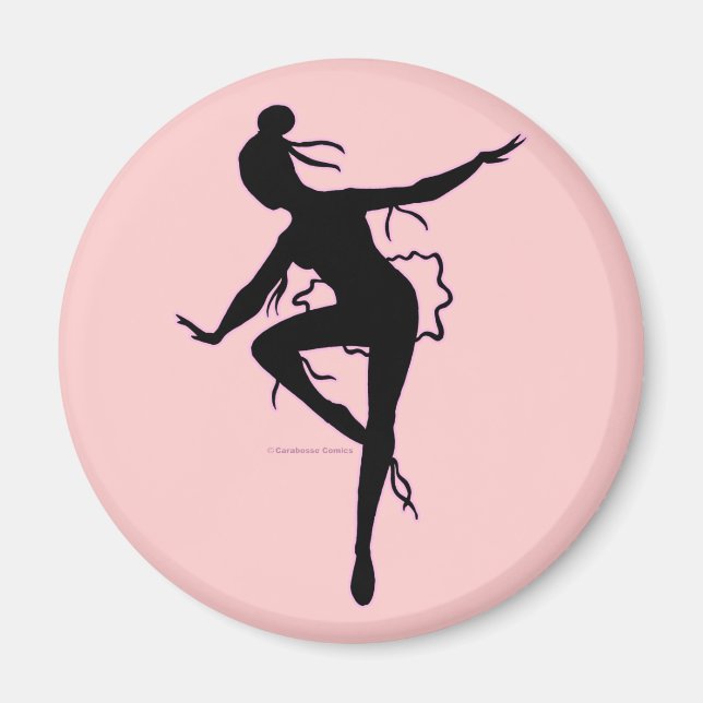 Prima Ballerina Silhouette Magnet (Framsidan)
