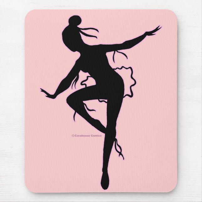 Prima BallerinaSilhouette Mousepad Musmatta (Framsidan)