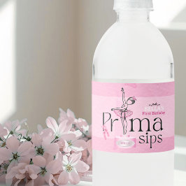 Prima Sips Birthday Water Bottle Label Vattenflaskor Etikett
