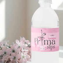 Prima Sips Födelsedagsvattenflasketikett