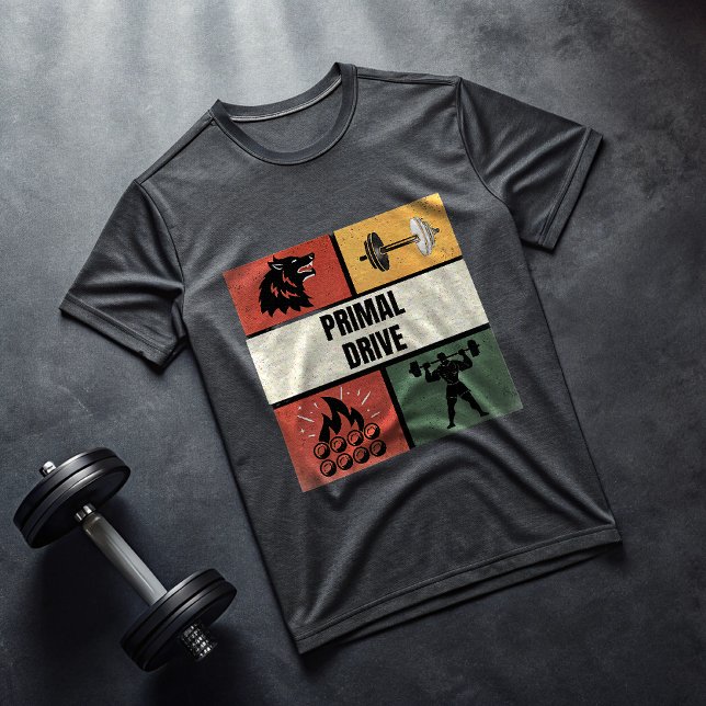 Primal Drive Gym T-Shirt – Savage Alpha Workout  (Skapare uppladdad)