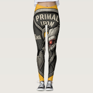 Primal Iron Wolf Gym Träningsplattor Grafisk T-Shi Leggings