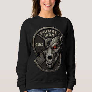 Primal Iron Wolf Gym Träningsplattor Grafisk T-Shi T Shirt