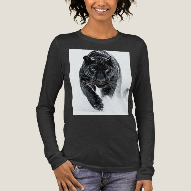Primal Power 002 – Svart panter T Shirt (Framsida)