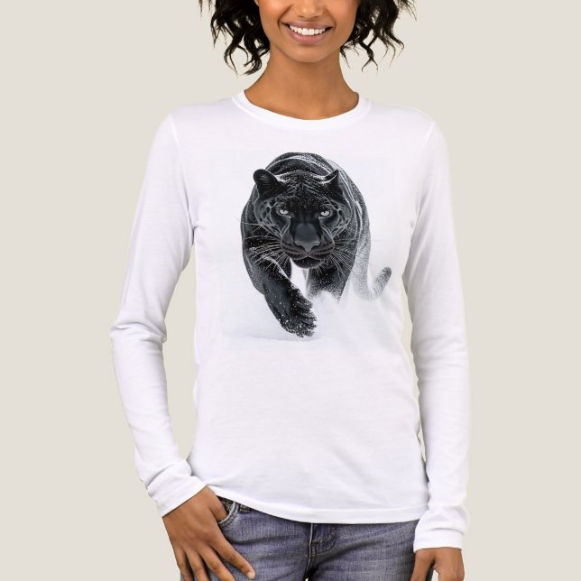 Primal Power 002 – Svart panter T Shirt (Framsida)