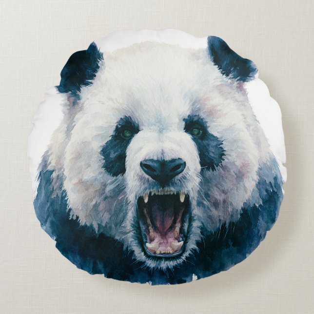 Primal Power 005 – Panda Rund Kudde (Framsidan)