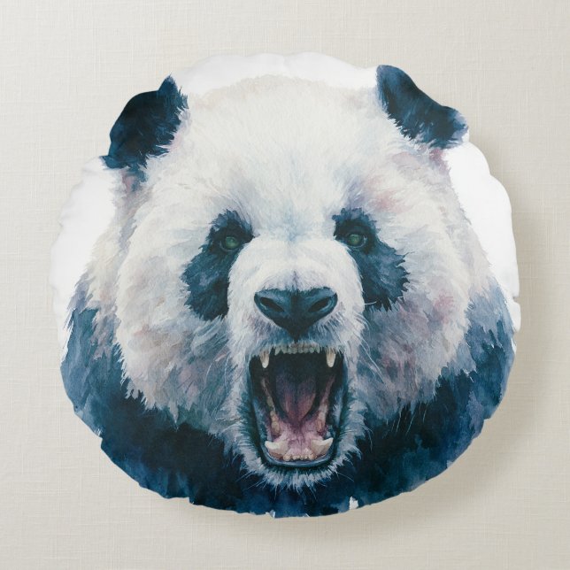 Primal Power 005 – Panda Rund Kudde (Framsidan)