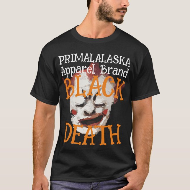 PRIMALALASKA SVART DÖDSKLÄDESMÄRKE T SHIRT (Framsida)
