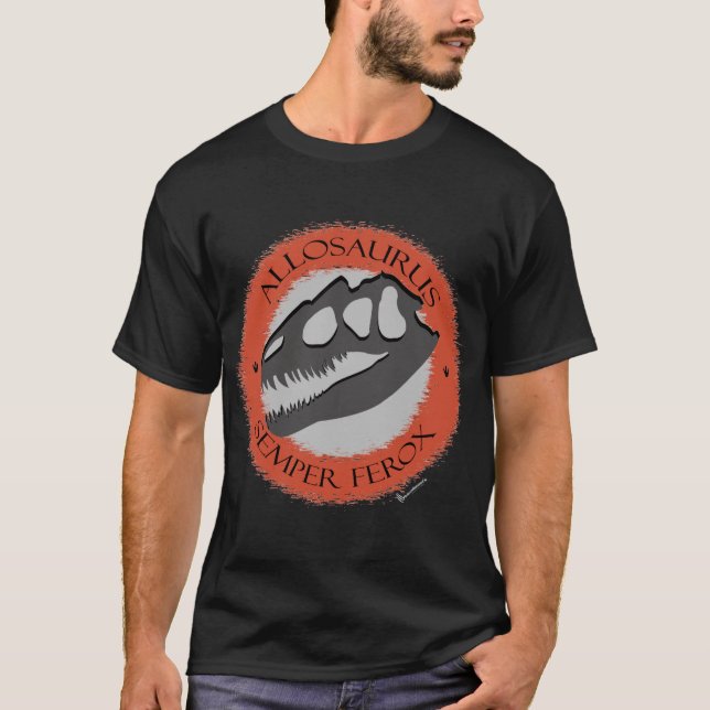 PRIMALBEASTS "Allosaurus Semper Ferox ", T Shirt (Framsida)