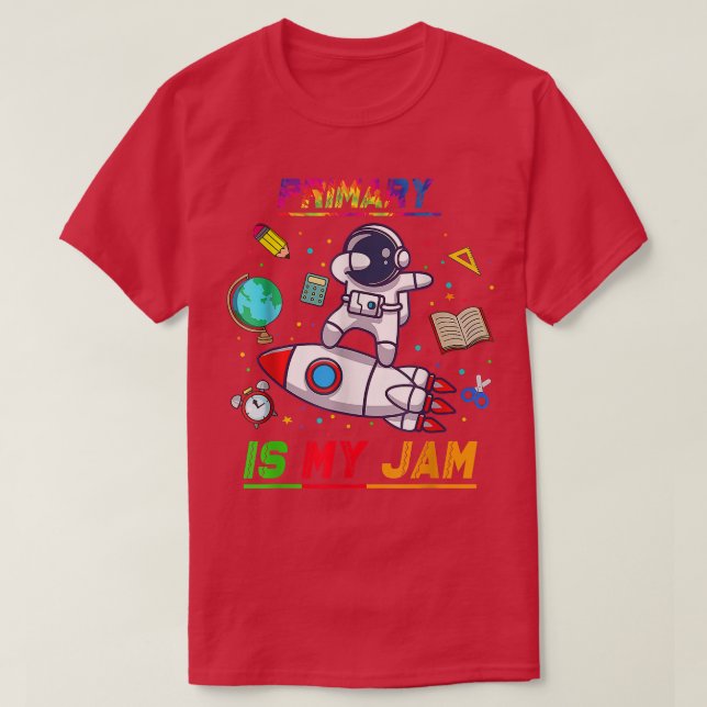 Primär är min Sylt-astronaut Back to school Explor T Shirt (Design framsida)