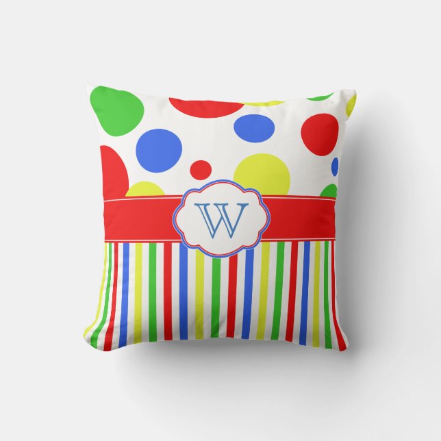 Primär Färg Bright Barns monogram Kudde (Framsida)