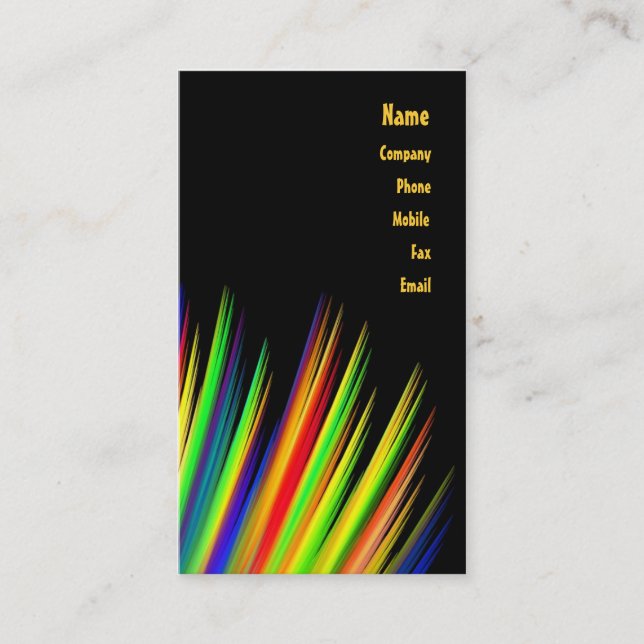 Primär färgvisitkort visitkort (Framsida)