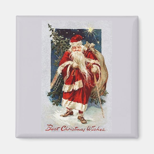 Primär Juldag Önskemål Vintage Magnet (Framsidan)